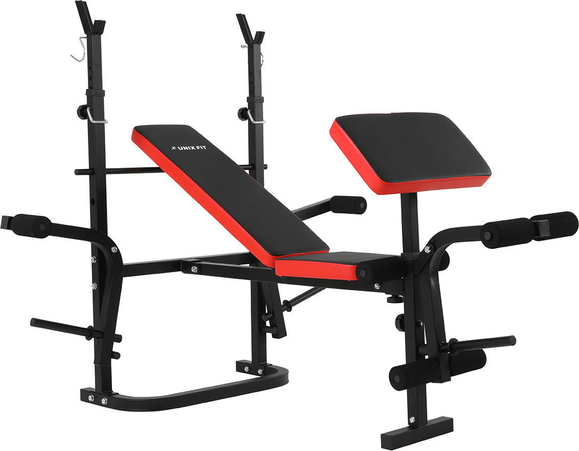 Скамья силовая со стойками UNIX Fit BENCH 120P - купить в Москве , цена 16  590 руб.