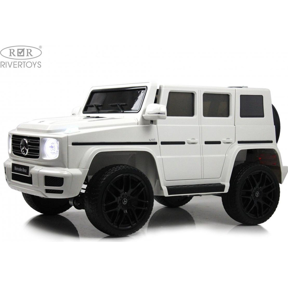 Детский электромобиль rivertoys mercedes-benz g500 white %Future_395 (фото 1)